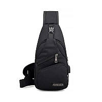 Новая многофункциональная сумка через плечо с usb-зарядкой для спорта и отдыха, большая вместительная черная