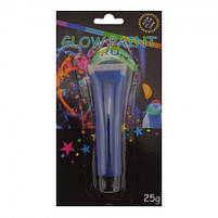 Грим для обличчя синій "Glow Paint", Хелловін, 25 мл, Краска для лица, фото 2