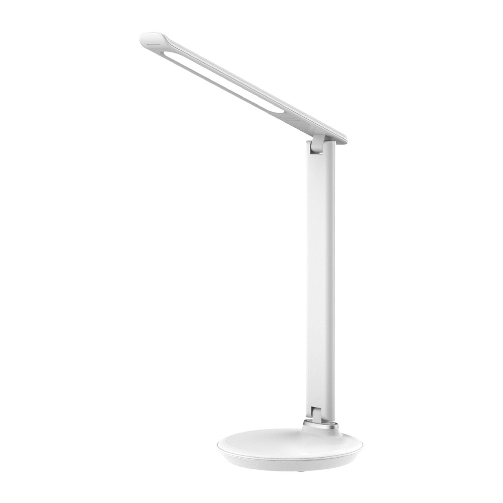 LED лампа настільна L-TL-L,9W,3000K-6500K,біла"шкіра"(15-13-30), Lebron, Арт.43692