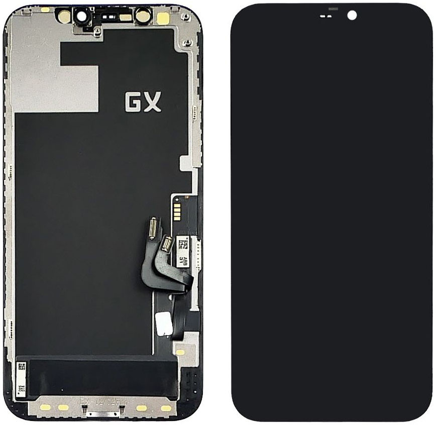 Дисплей + сенсор для Apple iPhone 12 / 12 Pro Black GX-AMOLED