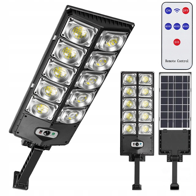 Вуличний ліхтар 800 Вт 12000 лм на батарейках, на сонячних батареях, фото 1