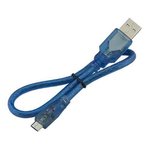 Кабель USB - MicroUSB 0.5м для Arduino, смартфона, екранований