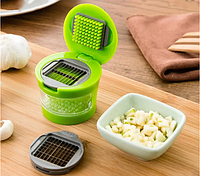 Измельчитель для чеснока Kitchen&Home Garlic Chopper 2 насадки | Чесночница | Чеснокодавка m861