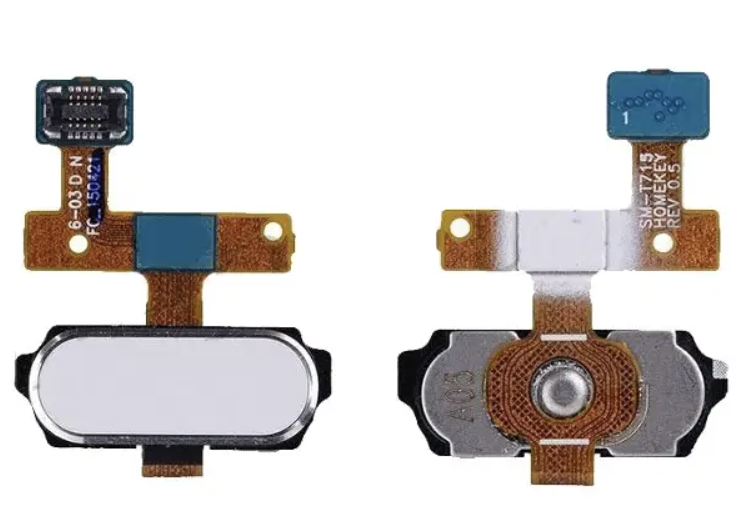 Шлейф для Samsung T710 Galaxy Tab S2 8.0/T713/T715/T719, з сканером відбитка пальця, білого кольору