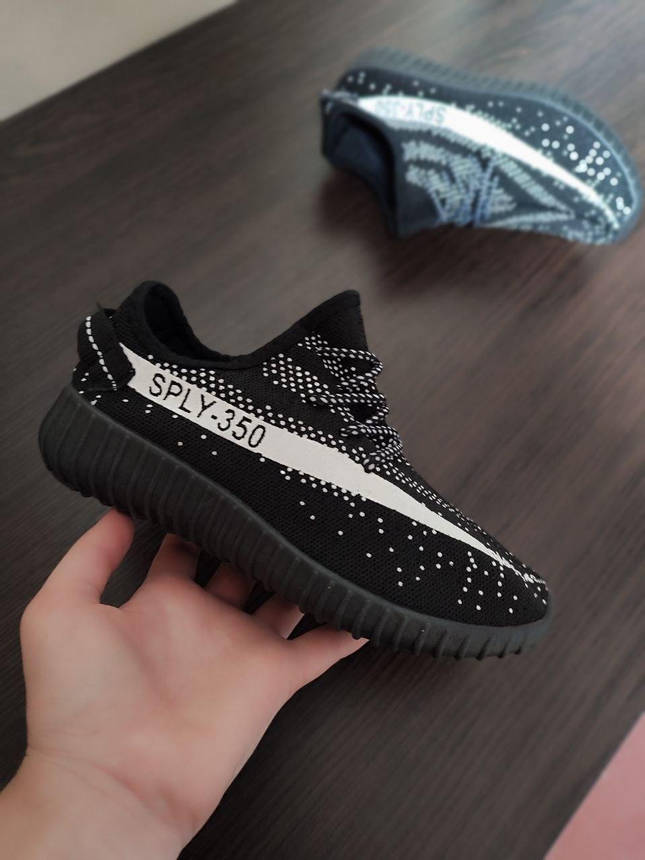 ЗНИЖКА! Кросівки кеди Yeezy Sply 350 чорно-білі, фото 1