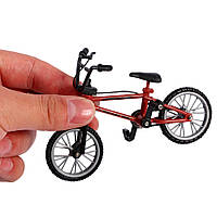Пальчиковый велосипед Mountain с тормозами 11 см x 7 см x 5,5 см. Красный