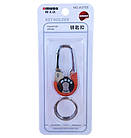 Брелок-карабін для ключів Omuda A3755 Sport Червоний. Брелок металевий для автоключів, фото 3