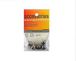 Грузило риболовне Чебурашка 5.0 гр. (5 шт.)