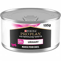 Влажный лечебный корм для котов Purina Pro Plan Veterinary Diets UR Mousse Turkey Urinary 195 г