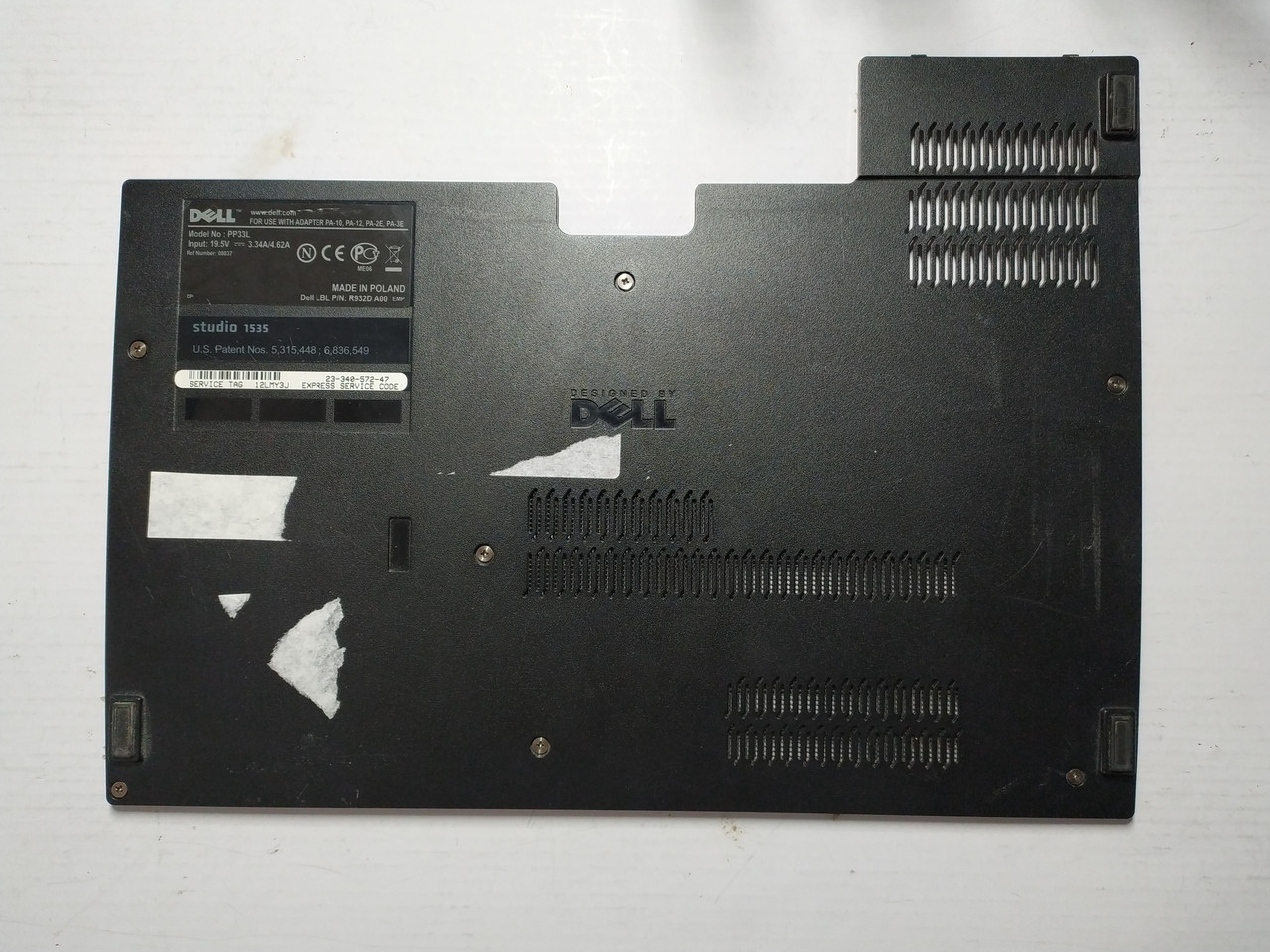 Dell Studio 1535 1536 1537, PP33L Корпус E (Сервісний люк) CN-0P934C бу #