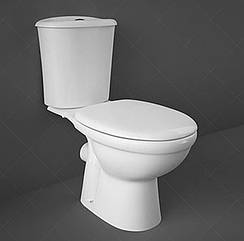 Унітаз, бачок та кришка RAK Ceramics Karla S-trap Geberit (RAK0012) Білий