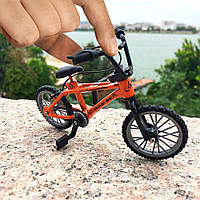 Фингербайк Mountain пальчиковый мини-BMX с тормозами 11 см x 8 см x 3 см Оранжевый Хіт продажу!