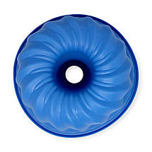 Силіконова форма Profsil Кекс із втулкою блакитна d-23.2 см, фото 2