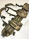 РПС комплект з підсумками, аптечка. Жилет Розвантаження ремінно-плечова система піксель, фото 5