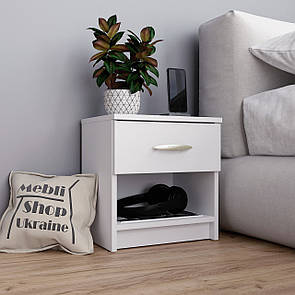 Приліжкова тумба з шухлядою та полицею
