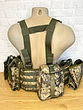 РПС пояс ЗСУ з підсумками, аптечка. Жилет Розвантаження ремінно-плечова система. Піксель, фото 2