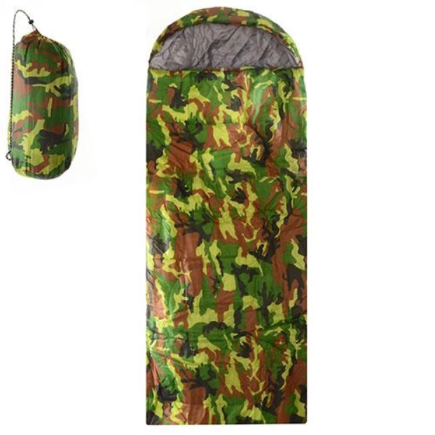 Спальний мішок у чохлі Камуфляж 210*75 см R17788/Поальник туристичний, фото 1