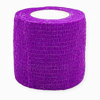 Защитный бинт для мастера маникюра широкий 5 см, фиолетовый
