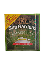 Чай зеленый Sun Gardens Pure Green Tea 50 пакетиков