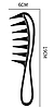 Гребінець із широкими зубами для укладання волосся Akula Black, фото 3