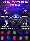 Нічник-світильник проєктор зоряного неба з Bluetooth колонкою з пультом режим Disco Ball, фото 3