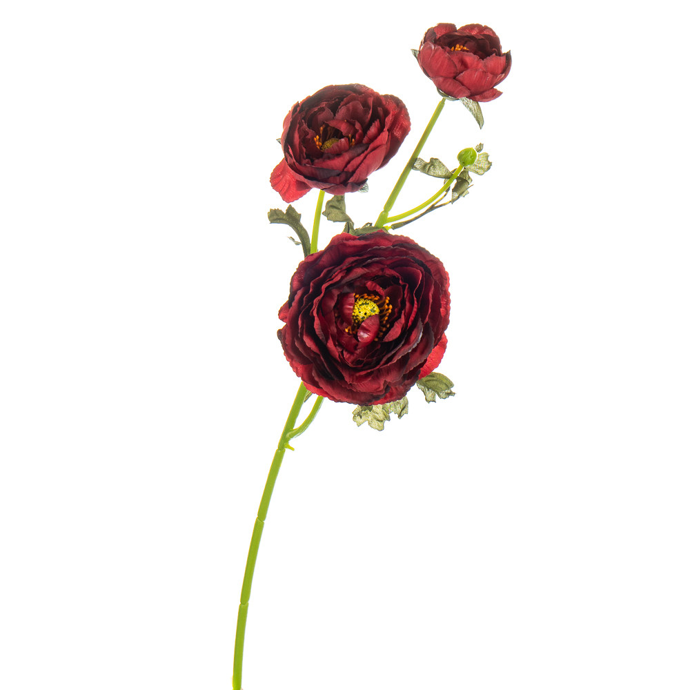 Букет штучний "Ранункулюс", бордовий ELISEY, фото 1