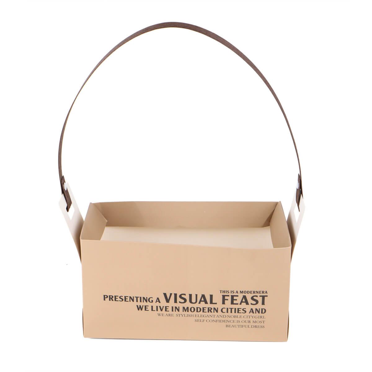 Коробка для квітів "Love You" 23*12*12, бежева ELISEY, фото 1