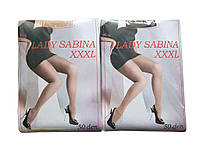 Колготи LADY SABINA Nero 7 капроновi "LadySabina XXXL" 50den nero