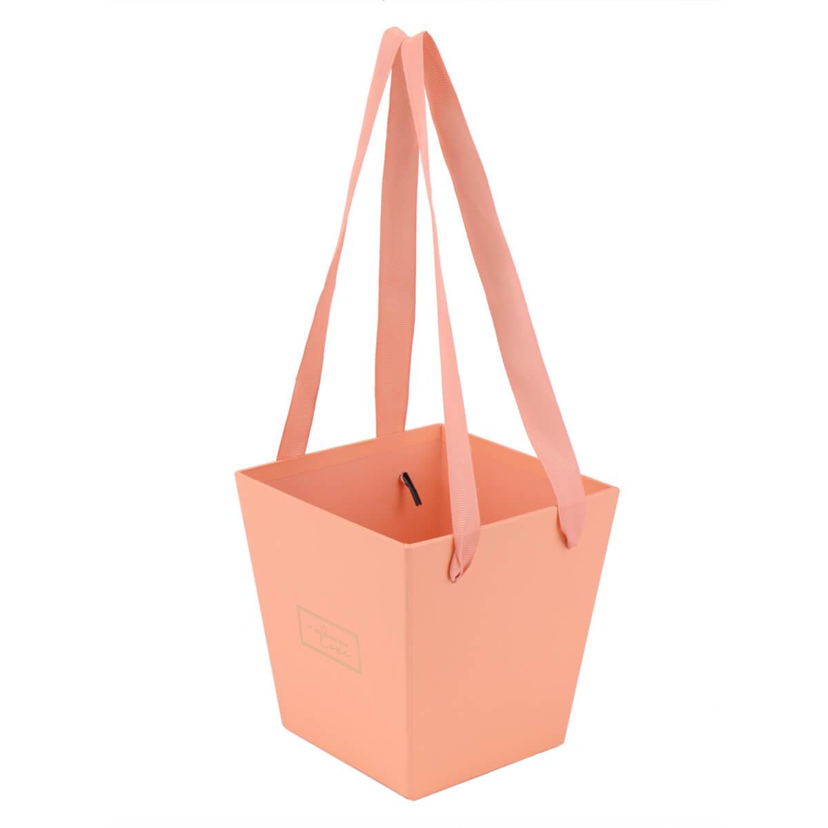 Коробка для квітів  "З любов'ю", помаранчева ELISEY, фото 1