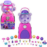 Набор полли покет Polly Pocket Travel Toy, Gumball Bear Playset with 2 Micro Dolls and 26 Surprise Accessories