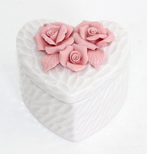 Скринька фарфорова "букети квітів" (9*8см), фото 1