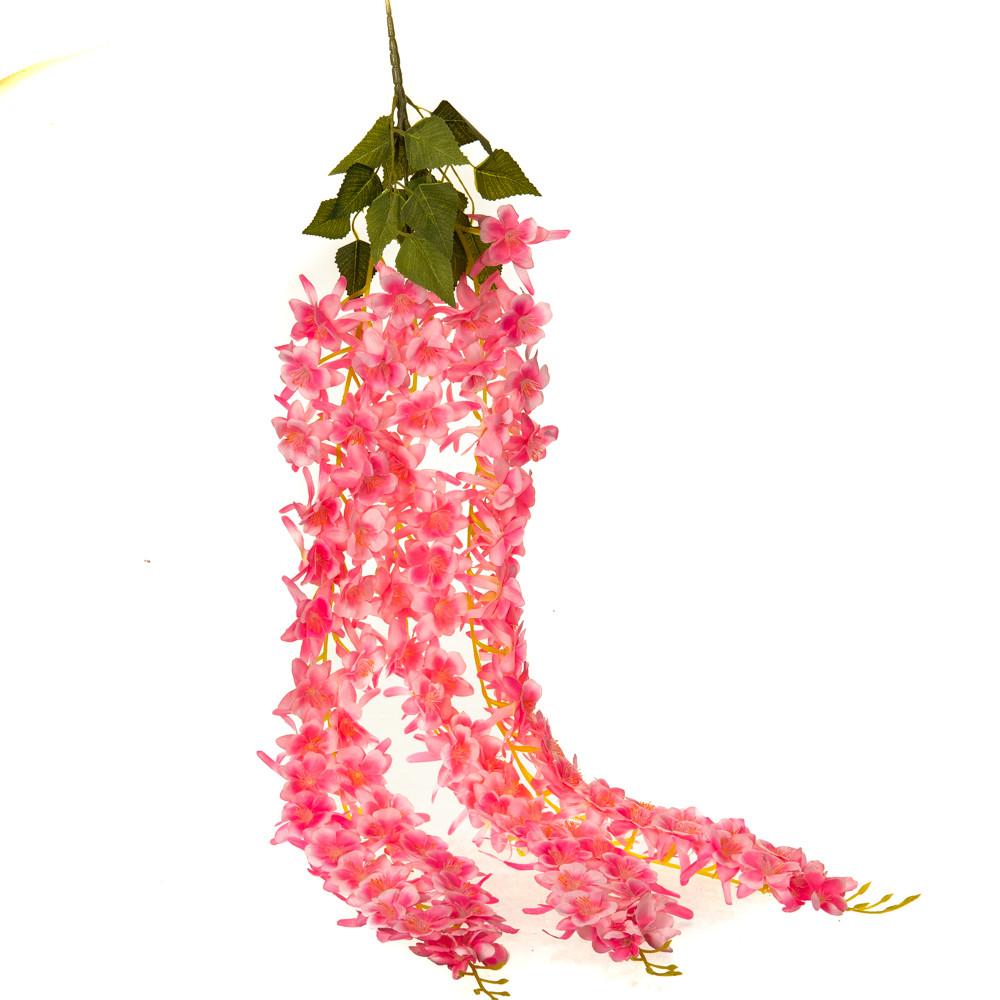 Штучна ампельна гілка, рожева, 117 см ELISEY, фото 1