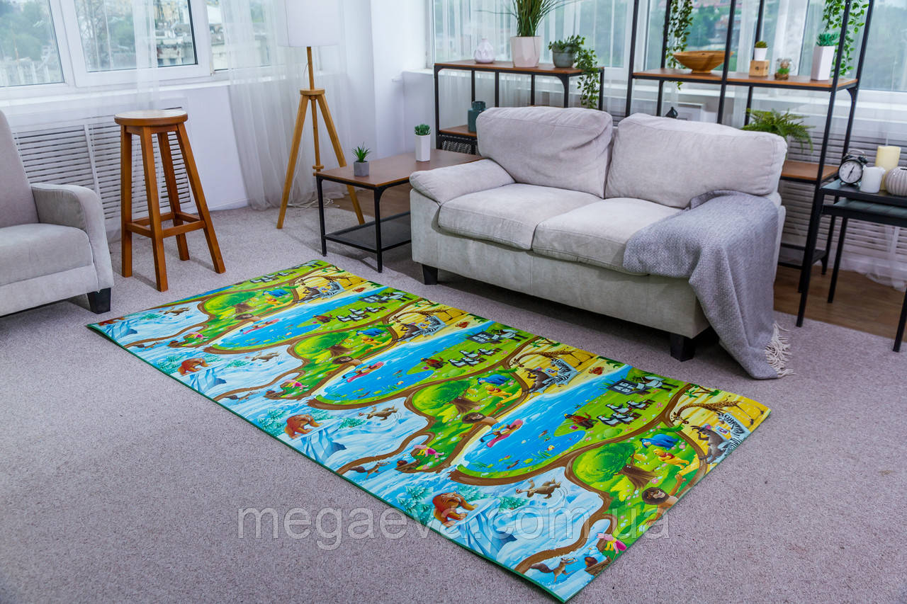 Дитячий ігровий килимок Мадагаскар 2000х1200х12мм