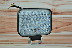 Фара LED прямокутна 126W 6000K (42 діодів) (15,2см х 10см  х 3см) (ближній + дальній)