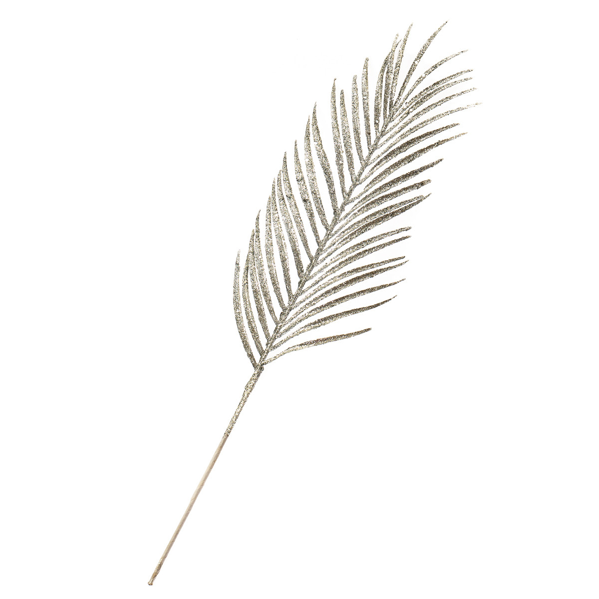 Декоративна гілка "Срібний пальмовий лист" ELISEY, фото 1