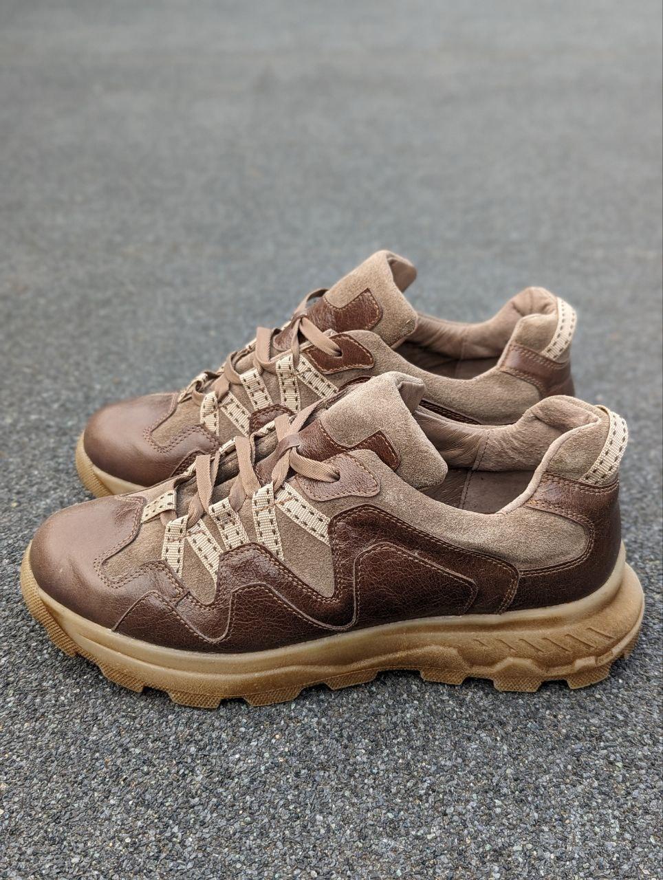 STTOPA деми зима. Розміри 40-45. Кросівки великих розмірів із натуральної шкіри. 368-4045 Коричневі, фото 1