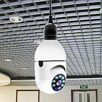 Панорамная камера лампочка wifi, камера видеонаблюдения с передачей на телефон