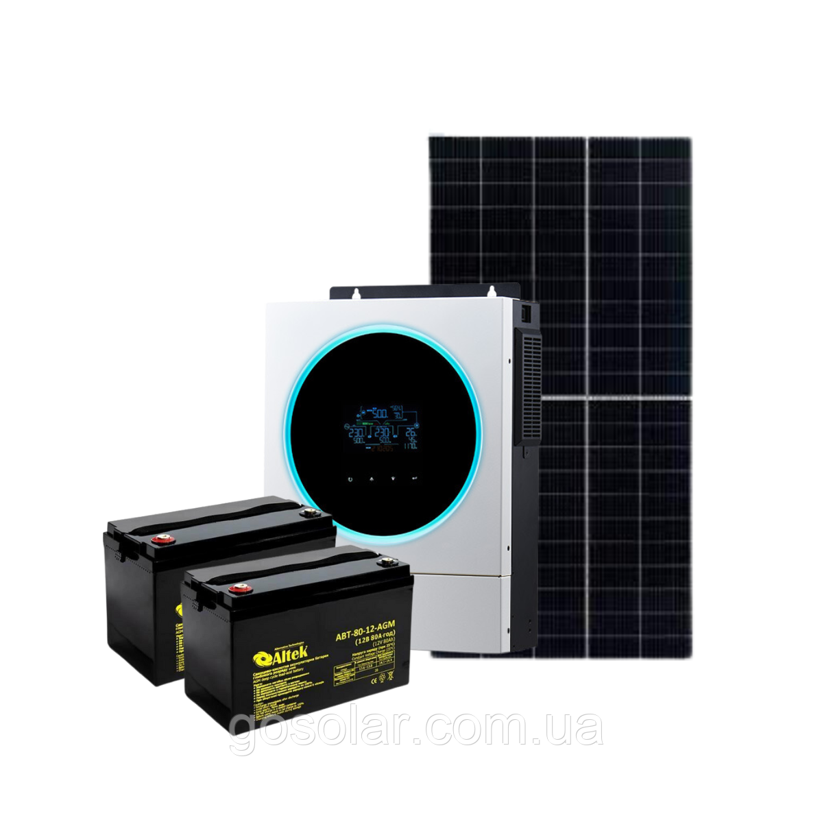 Автономний комплект на 3,6 кВт, сонячна електростанція для будинку та дачі під ключ