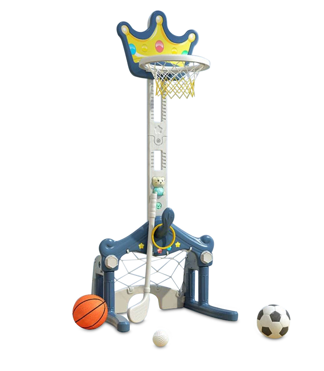 Дитячий спортивний ігровий комплекс BabyPlayPen 3в1 баскетбольне кільце + футбольні ворота Унісекс