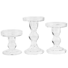 Набір з 3 підсвічників "Кришталь" ELISEY