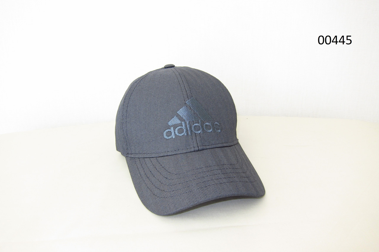 Кепка бейсболка літня сіра з вишивкою ADIDAS 00445, фото 1