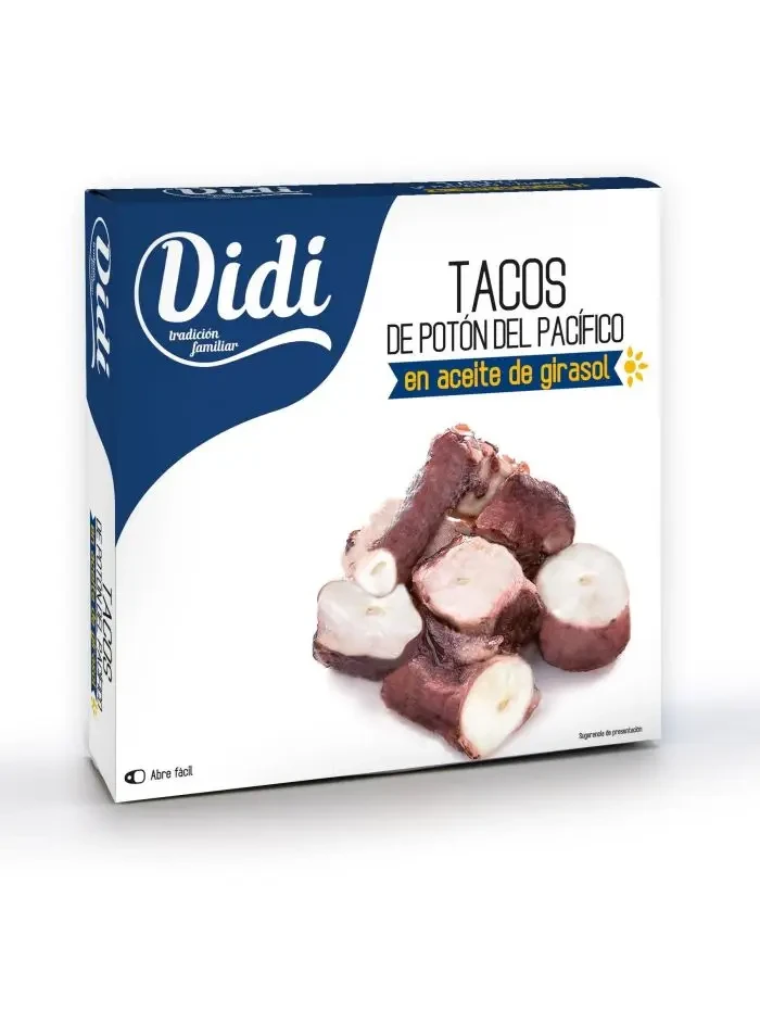 Восьминіг у соняшниковій олії Didi Tacos de Poton тихоокеанський, 266 г.
