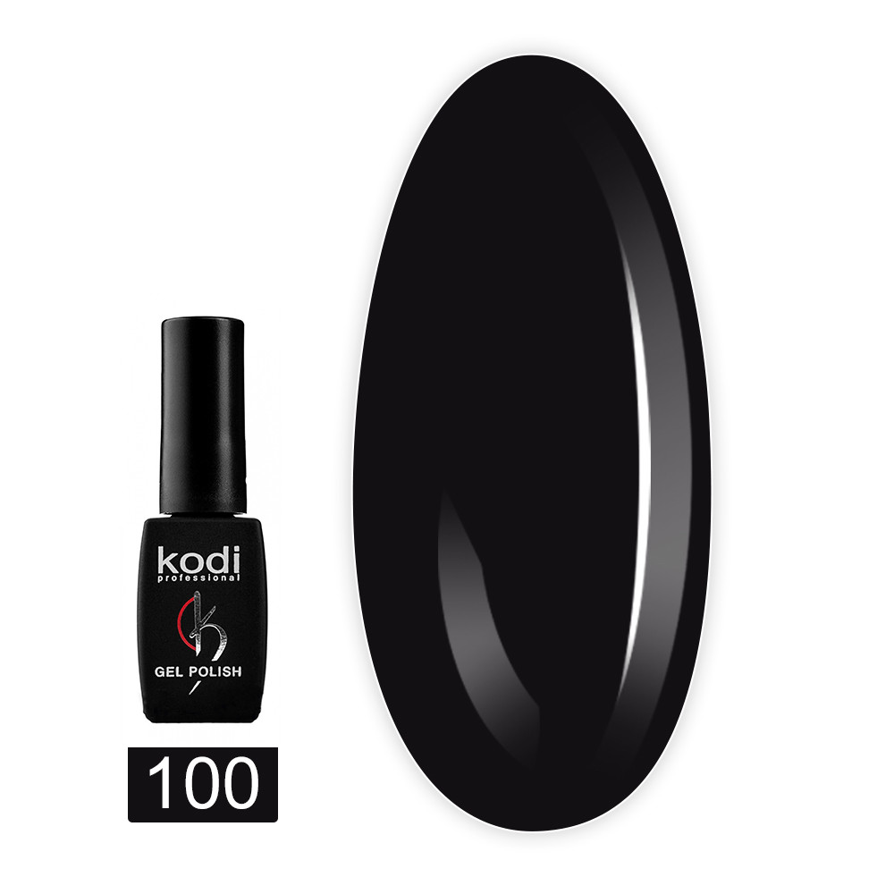 Гель-лак Kodi Professional № 100 BW, 7 мл чорний