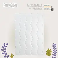 Детское одеяло в кроватку 100х135см от 0-36мес "Зигзаг" белый Comfort ТM PAPAELLA