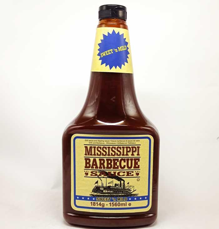 Соус барбекю солодкий м'який Міссісіпі Mississippi Barbecue Sauce Sweet n Mild 1560ml США, Маринади й соуси для грилю