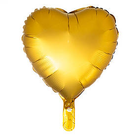 Куля надувна "Серце" (gold) ELISEY