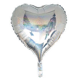 Куля надувна "Серце" (silver) ELISEY