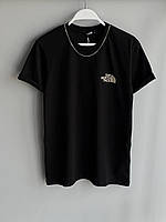 Мужская футболка The North Face черная с принтом хлопковая летняя Тенниска Зе Норт Фейс на лето