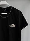 Чоловіча футболка The North Face чорна з принтом бавовняна літня Теніска Зе Норт Фейс на літо, фото 5