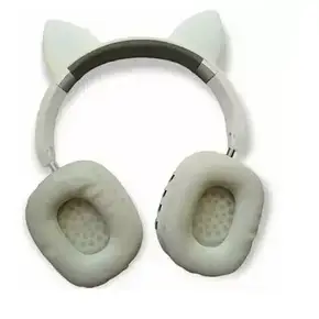 Бездротові навушники котячі вушка Cat Ear SP-20A, Bluetooth навушники з підсвіткою Сірі, фото 4